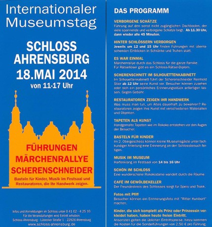 Einladung Schloss Ahrensburg 2014